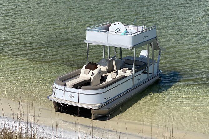 Destin- Private Chartered Slide Pontoon Boat-Up to 6 Guests - What’s Included and What’s Not?