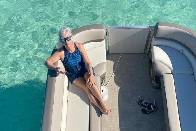 Destin- Private Chartered Slide Pontoon Boat-Up to 6 Guests - Water Activities: Snorkeling and Paddle Boarding