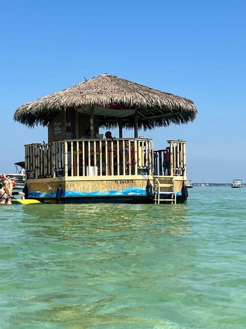 Destin: Sunset Crab Island & Dolphin Tour on Tiki Vessel - The Sum Up