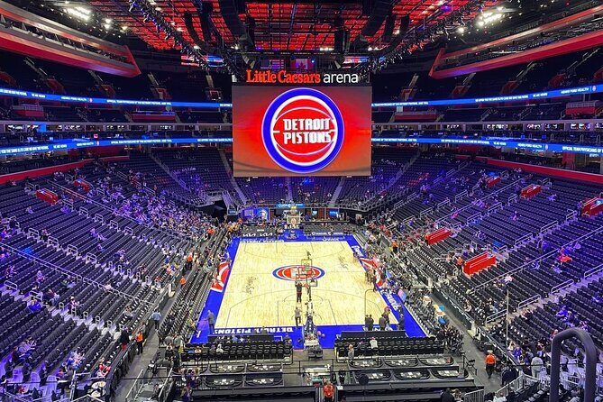 Detroit Pistons Basketball Game Ticket at Little Caesars Arena - Key Points