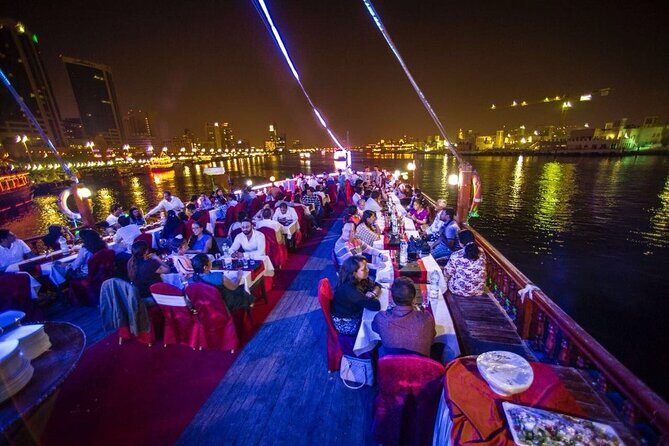 Dhow Cruise Dinner in Creek with Transfer - Key Points