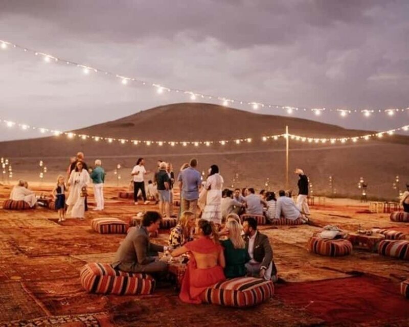 Dinner at Agafay Desert In Berber Camp with Sunset And Show - Key Points