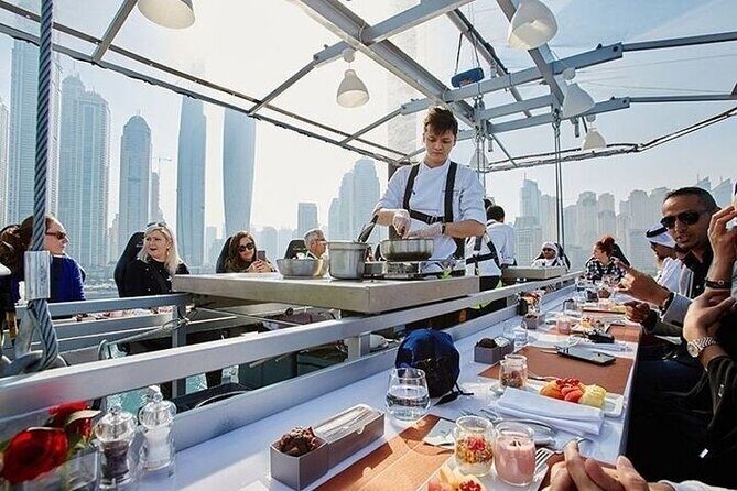 Dinner In the Sky Dubai - Dinner with Transfers Options - The Food: Gourmet Dining with a View