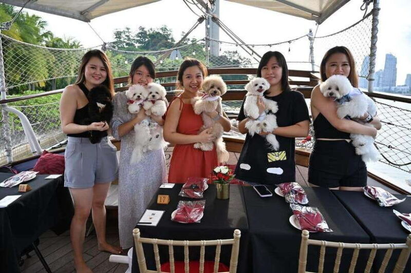 Dog Cruise onboard a Tall Ship with 4 Course Meal - FAQs