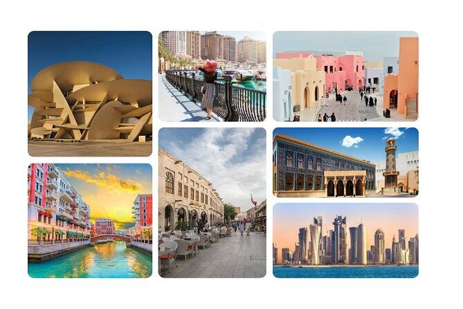 Doha City Souq Waqif Katara Pearl Qatar and Old Doha Port Tour - Key Points