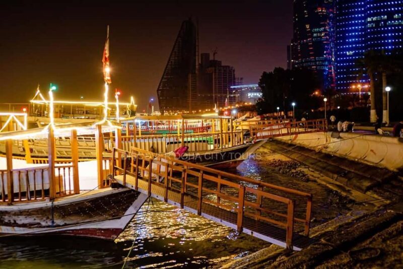 Doha: Moonlight Adventure City Tour with Arabic Dhow Cruise - Key Points