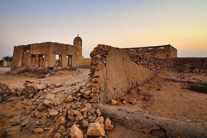 Doha Private North Qatar Tour, Mangroves and Al Zubarah Fort - Exploring Al Jumail: An Abandoned Village