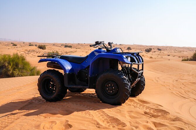 Dubai 4-5 hours Private Quad Bike Tour, Camel Ride and Softdrinks - The Sum Up