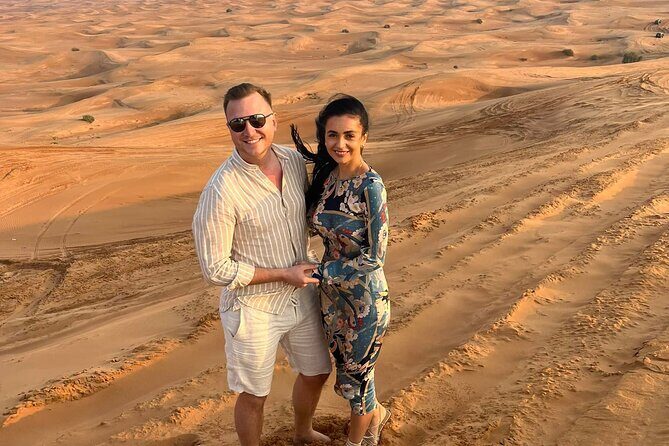 Dubai Anytime Short Desert Visit with Camel and Sandboarding - Authenticity and Comfort
