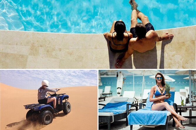 Dubai Desert Adventure: Red Dunes Guided Quad/Polaris ATV & BBQ - Dinner & Entertainment