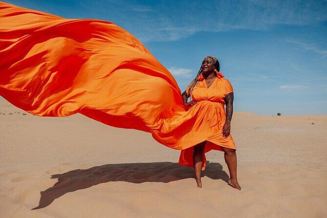 Dubai Desert Flying Dress Photoshoot - FAQ