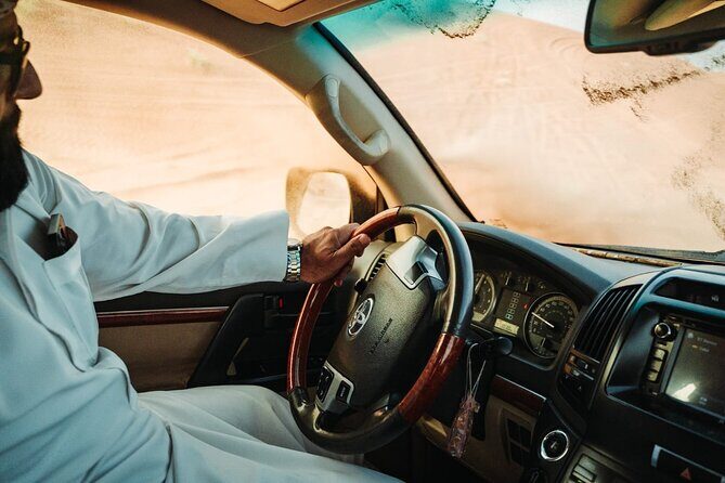 Dubai Desert safari Tour with Live BBQ & Belly Dance Shows - Transportation and Group Size