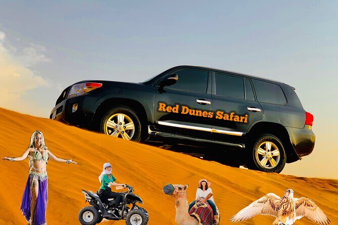 Dubai desert safari with 4x4 Dune Bashing,Camel Ride sand board - What’s Included and How the Day Unfolds
