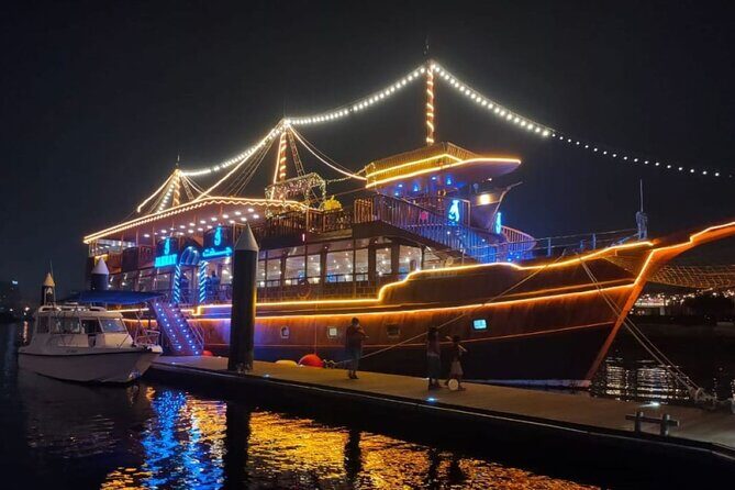 Dubai Dhow Cruise Dinner Al Seef Creek Multicusine - Key Points