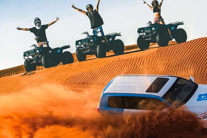 Dubai Evening Desert Safari with Quad Biking - Dune Bashing and Sandboarding