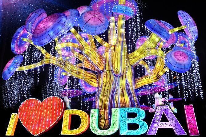 Dubai Garden Glow Tickets with Transport Options - Key Points