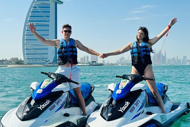 Dubai Jetski Tour of Burj al Arab and Burj Khalifa 45Min. - Key Points