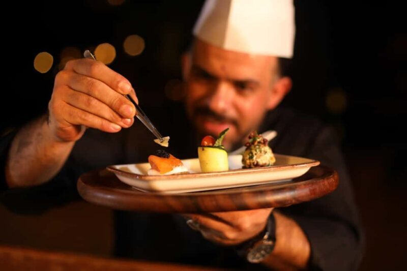 Dubai: Luxury Safari with Michelin-Curated 5-Course Dinner - Evening Entertainment and Cultural Touches