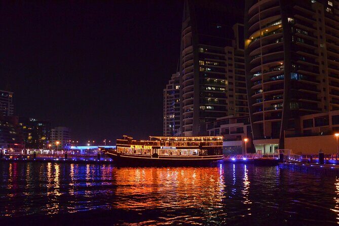 Dubai Marina Dhow Cruise Including Pick Up & DROP OFF SHARING - A Detailed Look at the Dubai Marina Dhow Cruise Experience