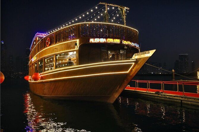 Dubai Marina Luxurious Dhow Cruise Dinner International Buffet - Key Points