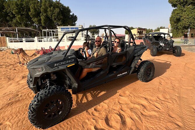 Dubai Morning 4 Seater Buggy Tour Sand Boarding & Camel ride - FAQs
