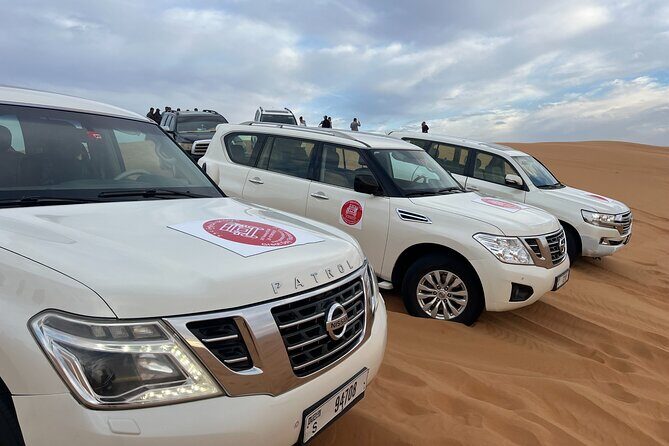 Dubai Morning Desert Safari Red Dune Camel Falcon & Sandboarding - Key Points