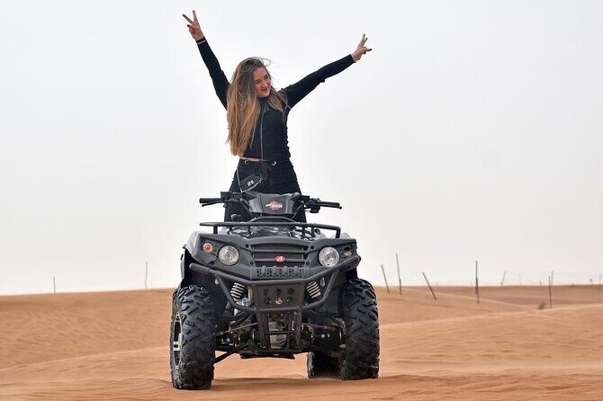 Dubai: Morning Quad bike & Safari Adventure , Sandboarding, camel - Key Points