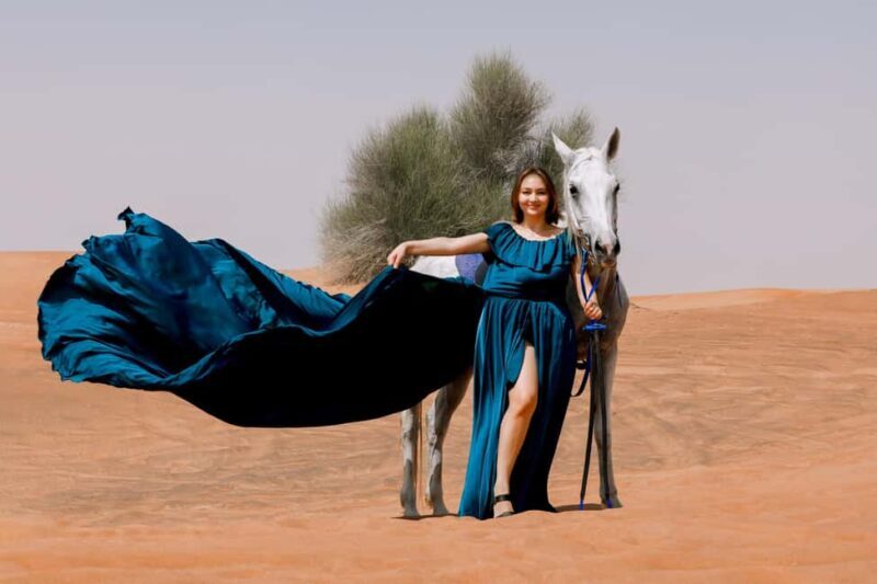 Dubai: Private Flying Dress Photography and Dune Drive Trip - What to Expect from the Experience