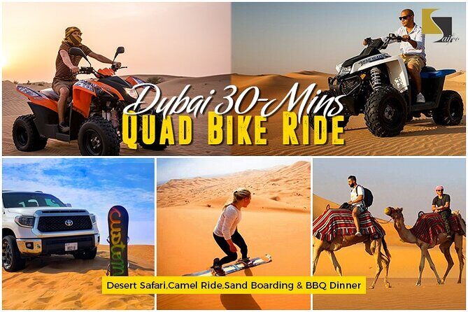 Dubai Quad Biking with Desert Safari - Thrilling ATV Ride Dubai - An Easy Start: Central Dubai Hotel Pickup