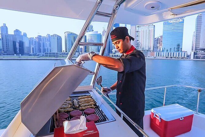 Dubai Sky Walker Sharing Yacht Tour with Live BBQ and Drinks - Value for Money