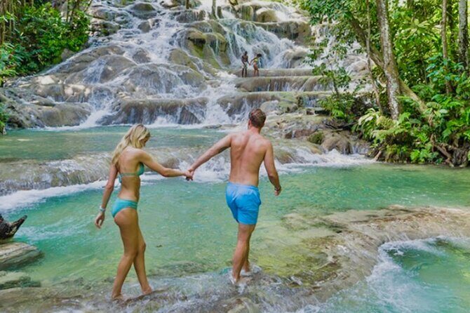 Dunn's River Falls , Bamboo Rafting & ATV Ride from Montego Bay - Key Points