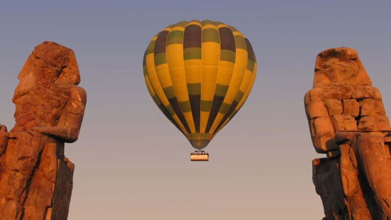 East and west banks private day tour included Balloon Ride - Starting Early for a Full Day of Exploration