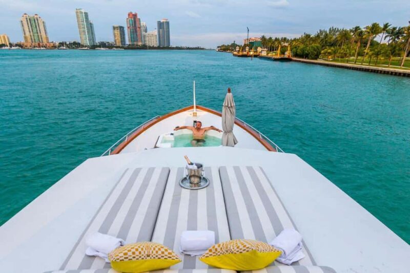 Set out on a Luxurious Journey Aboard the 103 Trilogy Yacht - Food, Beverages, and Practical Details
