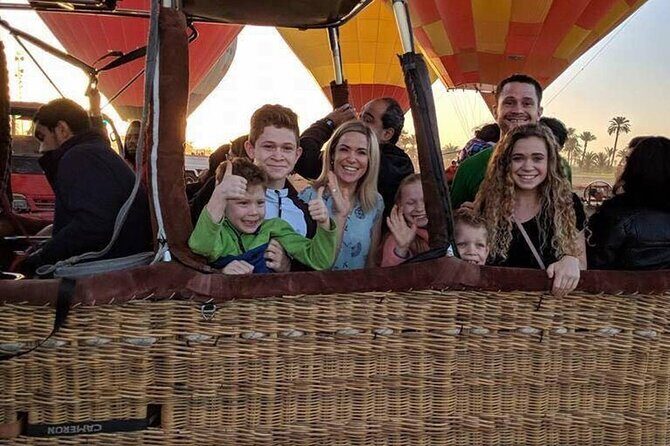 Enjoy The over night by flight from Cairo to luxor with hot air balloon - Key Points
