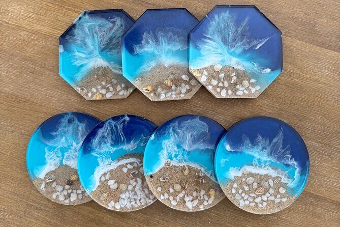 Epoxy Resin Art and Craft Coaster Set Experience - In-Depth Review of the Coaster Workshop Experience in Maui