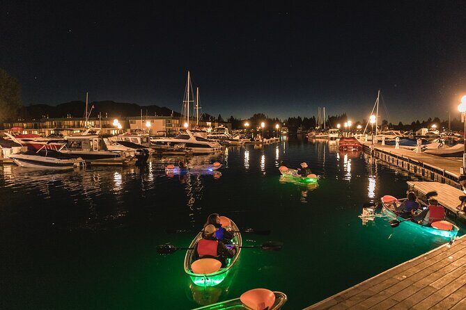 Evening LED Glow Clear Kayak Tour in Lake Tahoe - Exploring the Experience in Detail