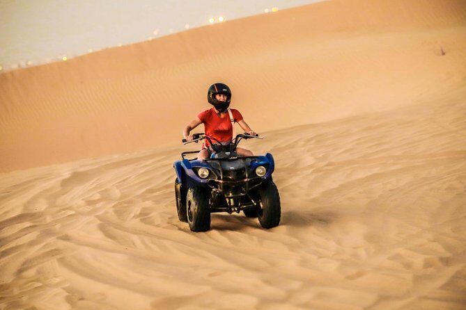 Exclusive Sunrise Desert Safari with Camel Ride Sand Boarding Dune Bashing - Transportation and Group Size