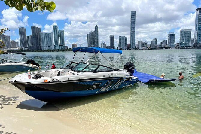 Experience a fun private boat tour cruising Miami Skyline + more - Key Points