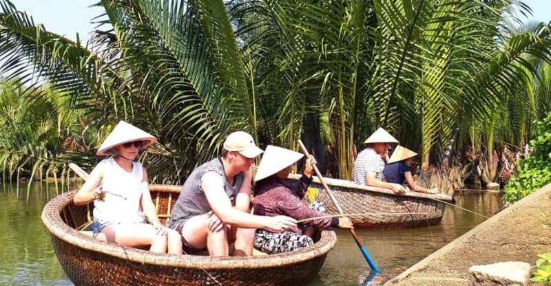 Experience Bamboo Basket Boat on Coconut village w Locals - The Authentic Local Interaction