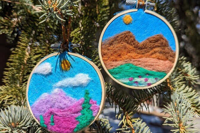 Felted Landscape Ornament Art Kit in Estes Park - Key Points
