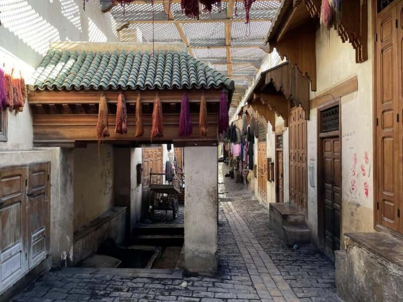 Fes: Museum, Al Attarine Madrasa & Tannery and Medina Tour - Visiting Iconic Landmarks: Madrasa Al Attarine & Bou Inania