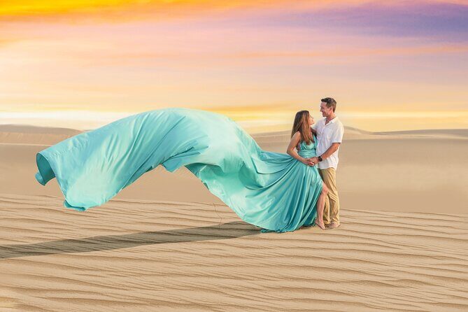 Flying dress photoshoot Dubai Solo, Couple and Group Session - The Sum Up