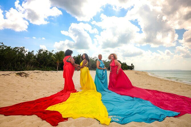 Flying Dress Photoshoot in Playa del Carmen - The Scenic Backdrops and Locations