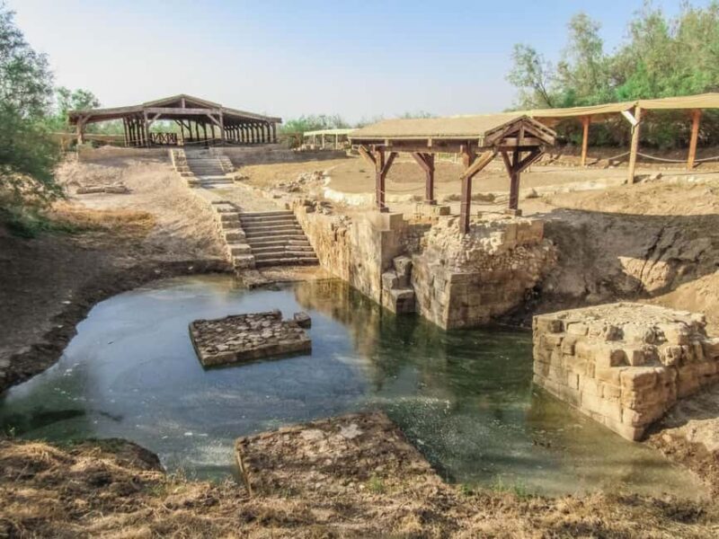 From Amman :Dead sea, Baptism site, Mount nebo, St John - Key Points