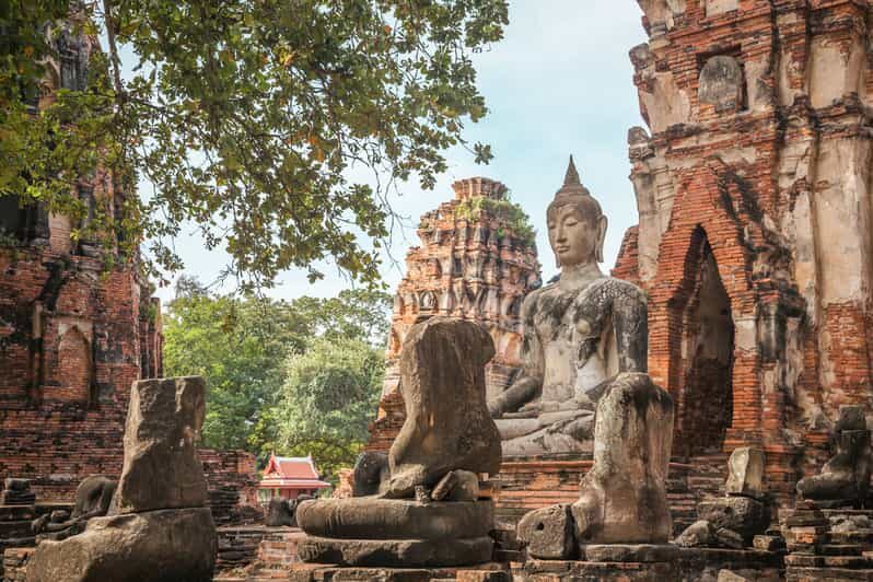 From Bangkok: Ayutthaya & Ayothaya Floating Market Day Trip - Wat Phrasri Sanphet and Wat Mahathat