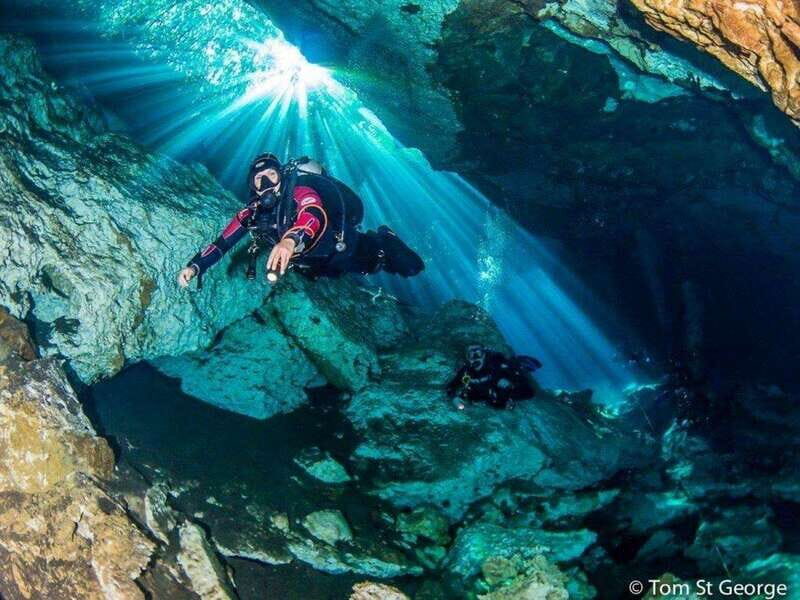 From Cancun: Angelita and Taj Ma Ha Cenote Diving Experience - Angelita Cenote: The Deep Sinkhole with a Unique Twist