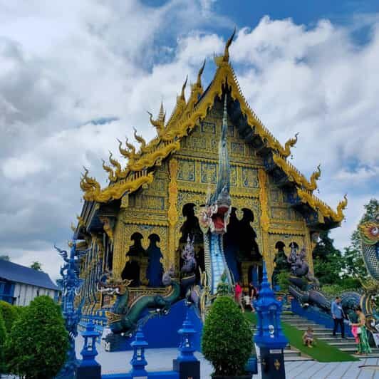 From Chiang Mai: Day Trip Chiang Rai White, Blue, Red Temple - Key Points