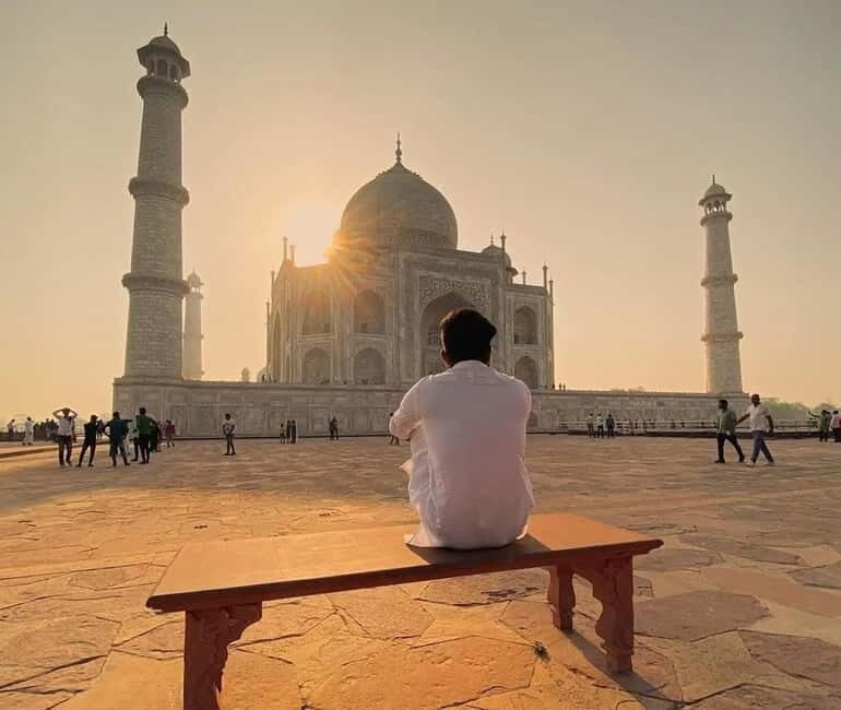 From Delhi: Taj Mahal Agra & Mathura Vrindavan Day Tour - Key Points
