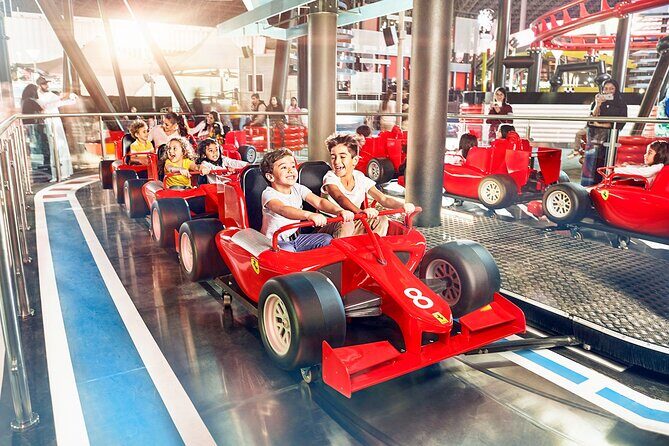 From Dubai: Ferrari World Return Shared Transfer Service - Key Points
