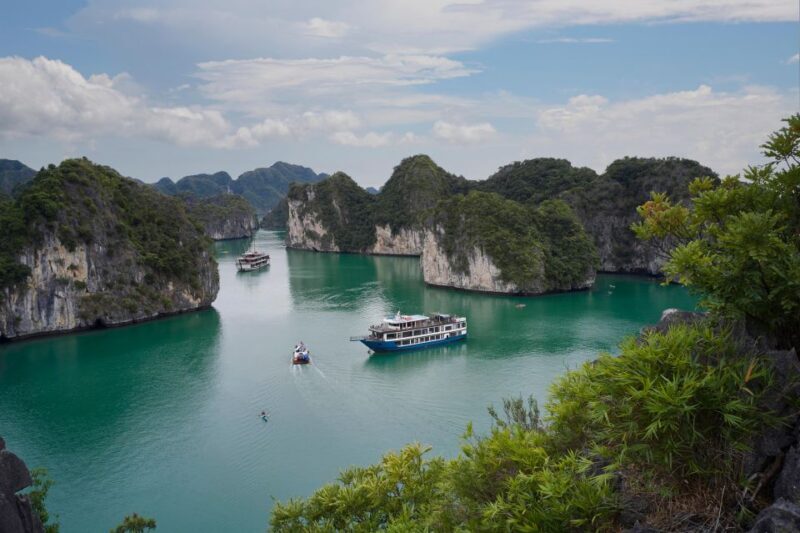 From Halong: 2 Days / 1 night with Halong - Lan Ha tour - The Scenic Voyage Begins